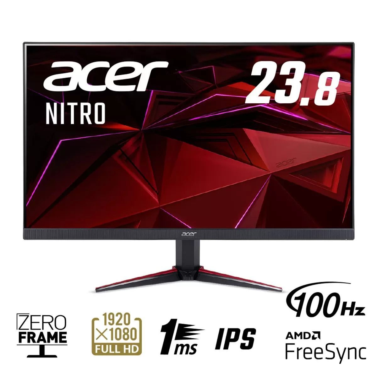 ACER NITRO 23.8型ゲーミングモニター23.8型ワイド 2W＋2Wステレオ