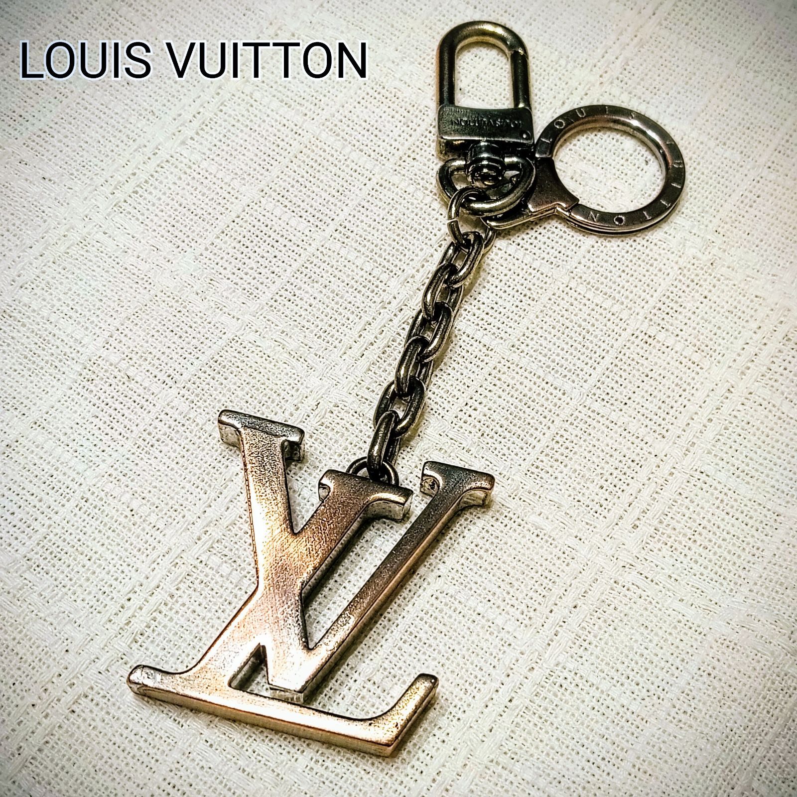 Louis Vuitton ルイヴィトン キーホルダー キーリング LVロゴ ポルトクレ メタルキーリング
