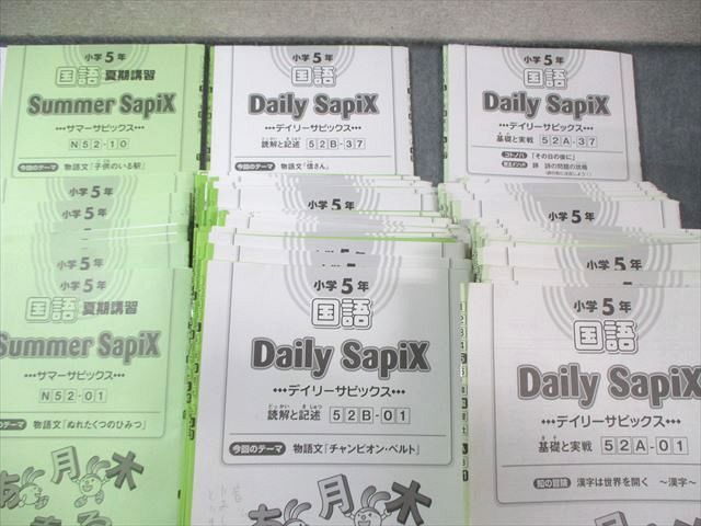 SAPIX　5年　国語 ⑬ゆ 未記入 SAPIX サピックス 5年 国語 Bテキスト 読解と記述