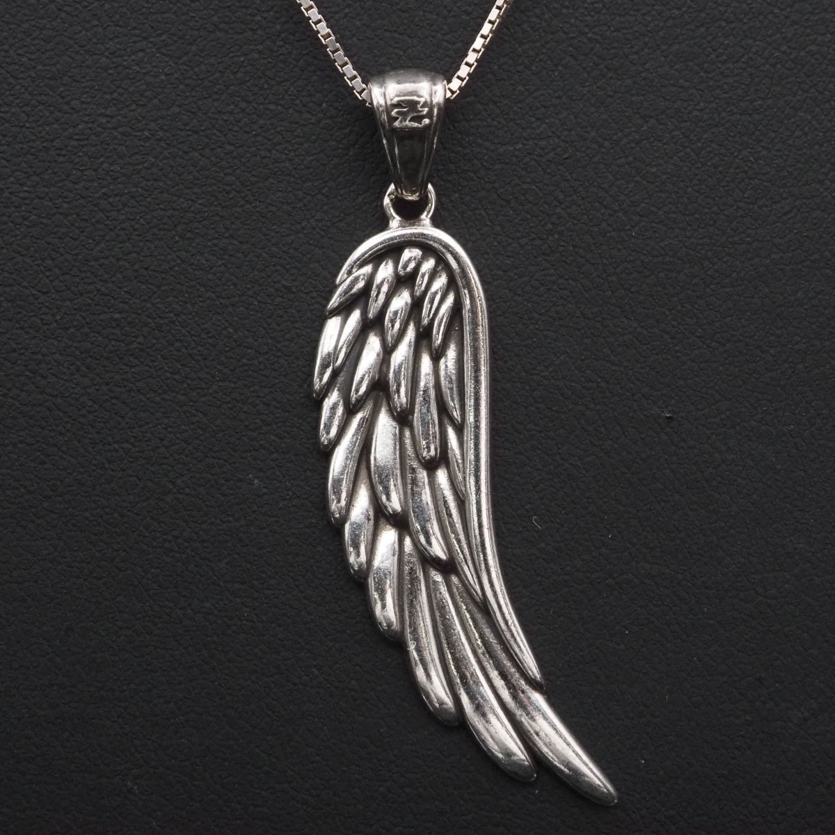 G316 Yaz 925刻印 ペンダント トップ 羽 フェザー デザイン シルバー チャーム ヘッド 矢沢永吉 Another wing