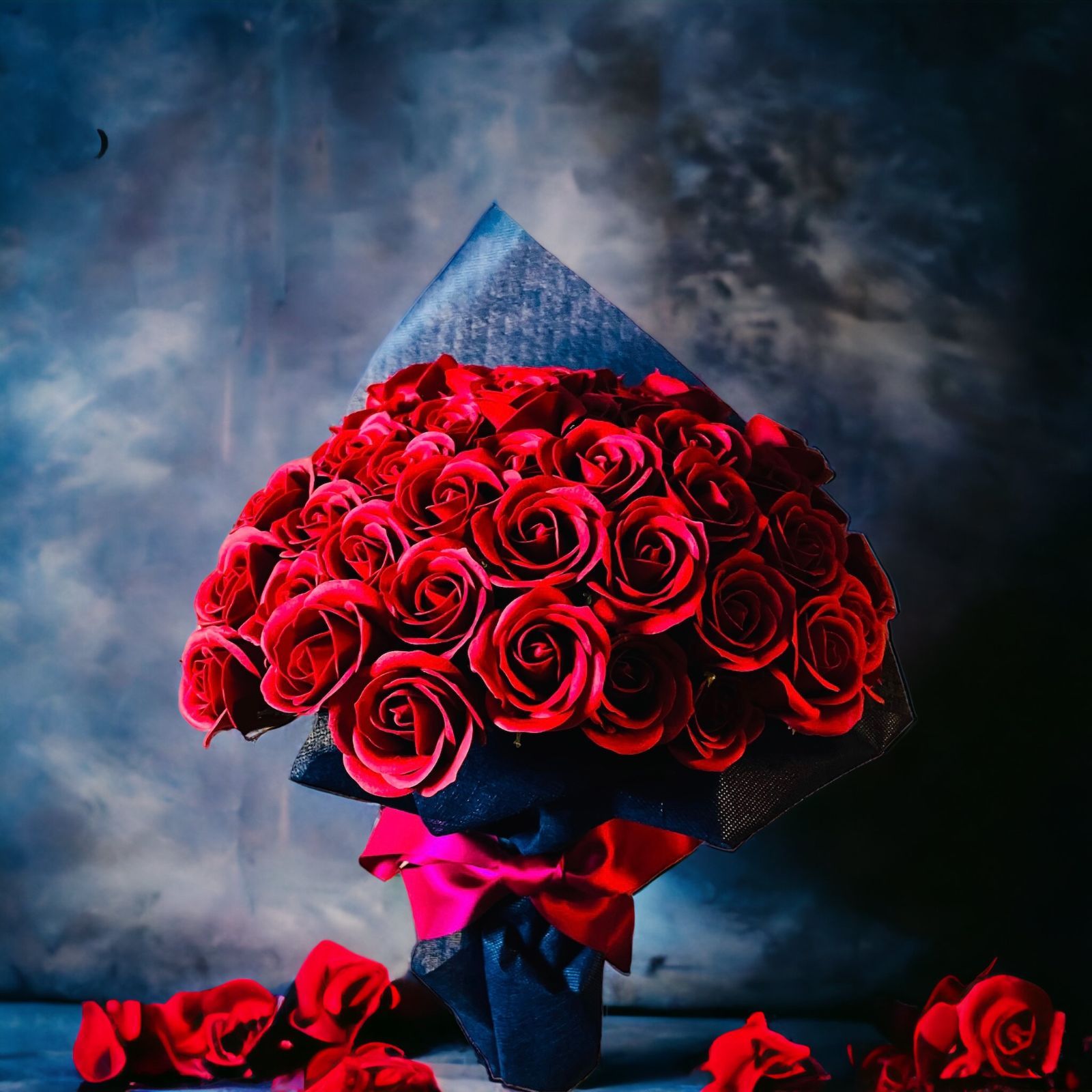 ワインレッド L(100本) サヴォンローズ 花束 ワインレッド L(100本