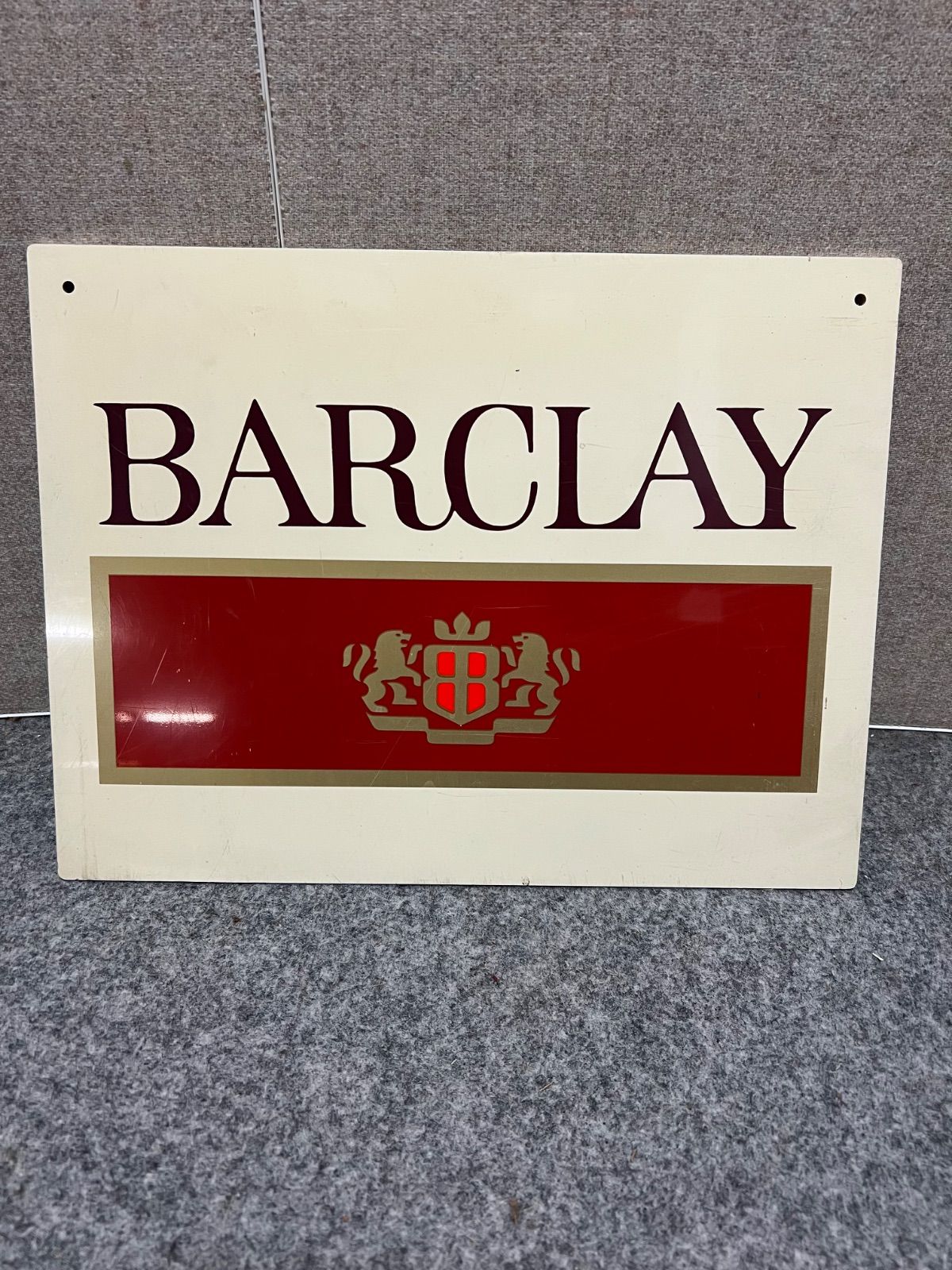 ヴィンテージ BARCLAY バークレイ 看板 当時物 たばこ