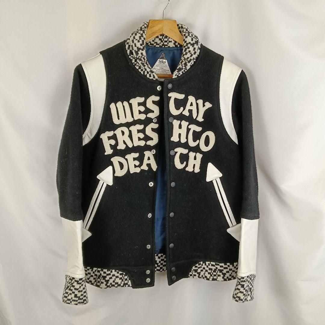 Stillas スタジャン M ブラック ホワイト B3071