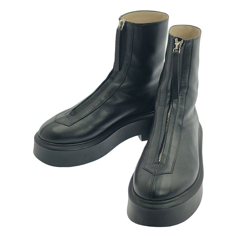 THE ROW | ザロウ | Zipped Boot レザー ジップ ブーツ | 36 | ブラック | レディース