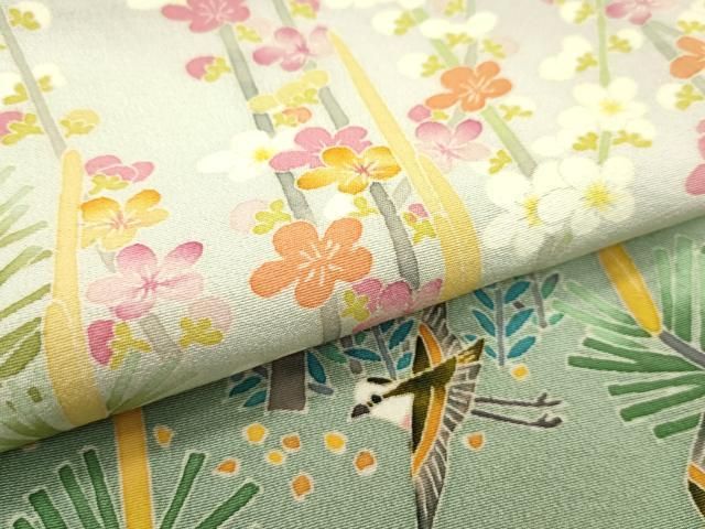 平和屋本店■極上　本加賀友禅作家　百貫華峰　色留袖　小石に松　暈し染め　薄柿色地　証紙付き　逸品　CZAA2169s5 平和屋本店□極上 本加賀友禅作家 百貫華峰 色留袖 小石に松 暈し染め