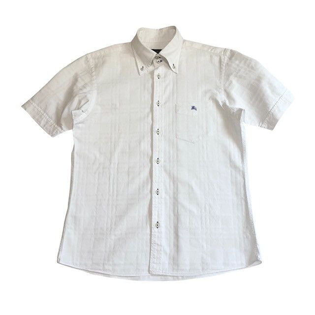 新品未使用　BURBERRY BLACK LABEL 半袖シャツ　ボタンダウン 中古 バーバリーブラックレーベル BURBERRY BLACKLABEL 半袖