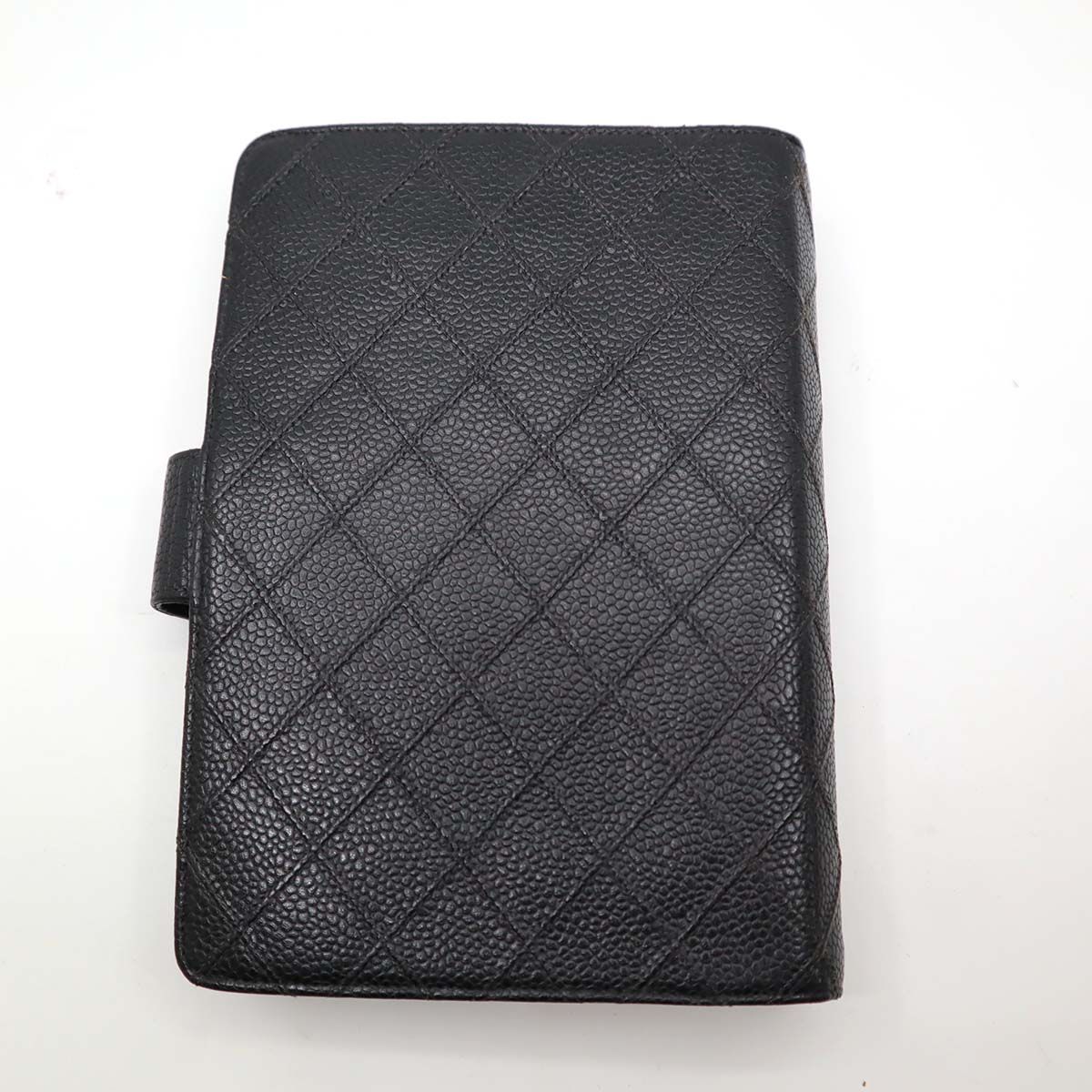CHANEL シャネル 手帳カバー キャビア ブラック ビコローレ ココマーク