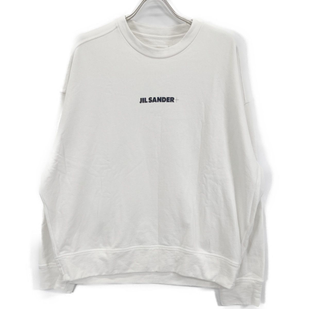 JIL SANDER ジルサンダープラス J40GU0001 ﾎﾜｲﾄ ﾌﾛﾝﾄﾛｺﾞ ｽｳｪｯﾄ L