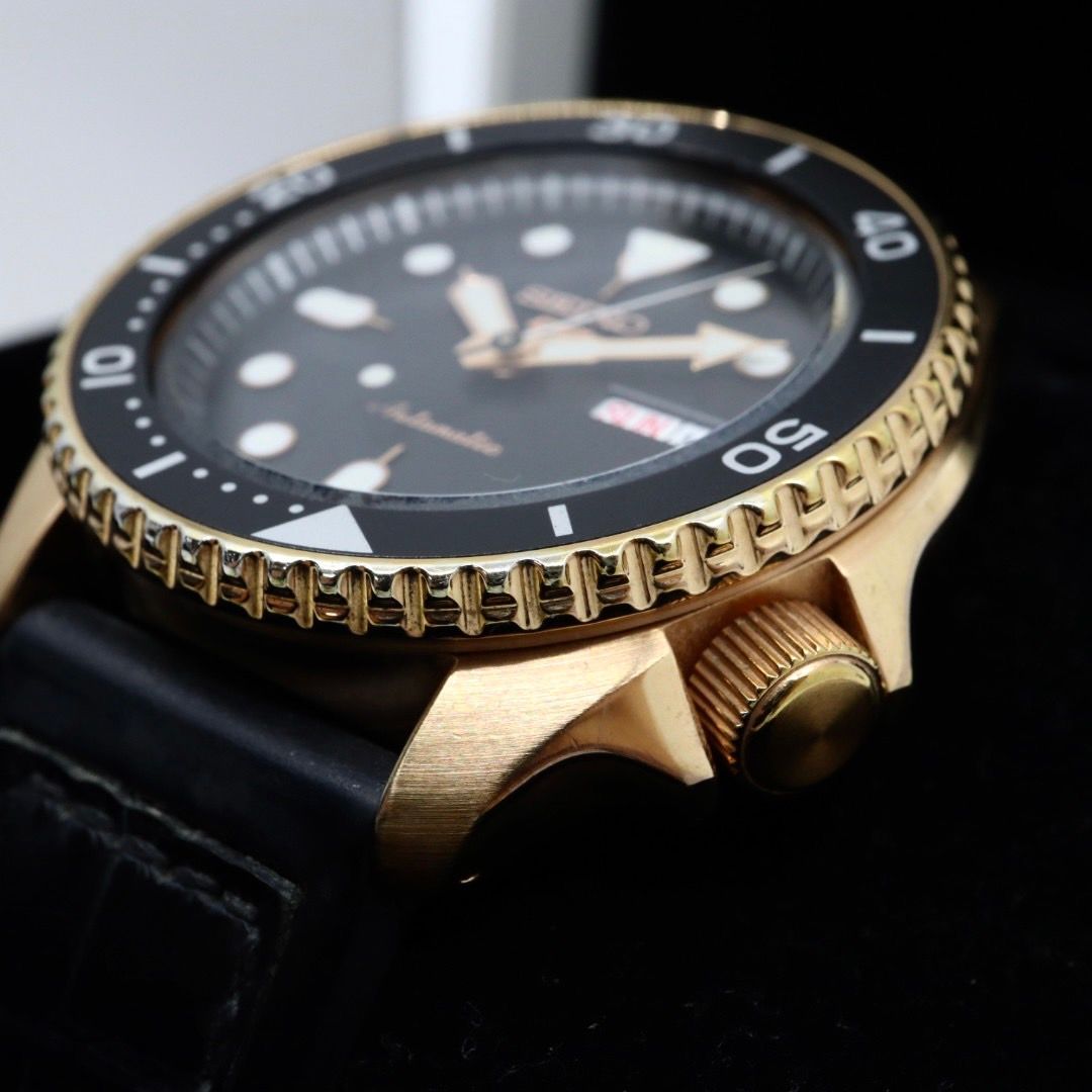 セイコー SEIKO5 スポーツ 4R36-07G0 SBSA011 メンズ 腕時計 自動巻き デイデイト グリーン文字盤 裏スケ ダイバー 24石 稼働品 G