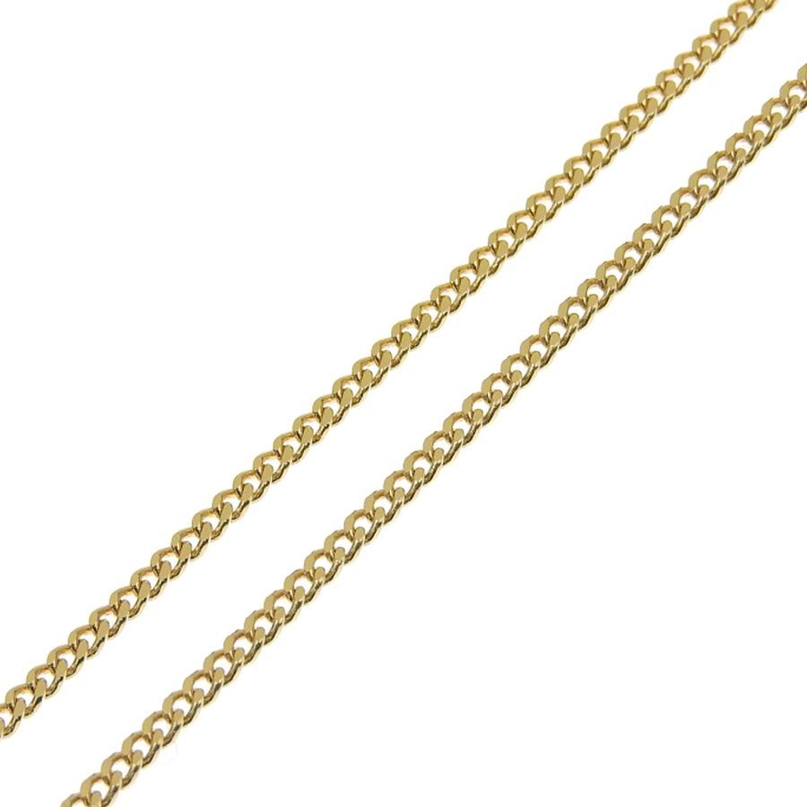 喜平チェーンネックレス K18 18金 2面カット 0.54φ 幅1.88mm 長
