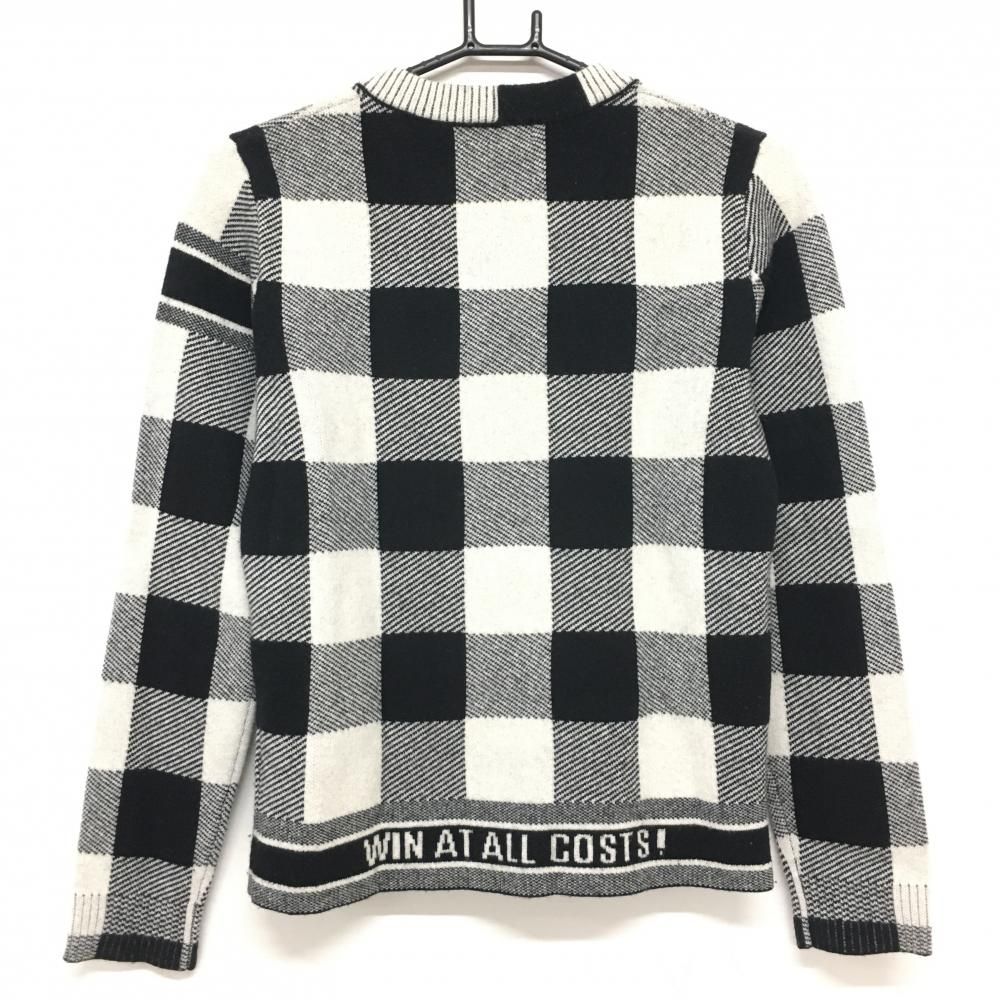 ☆値下げ☆【超美品】ワック セーター 白×黒 チェック カシミヤ ☆値下げ☆【超美品】ワック セーター 白×黒 チェック カシミヤ