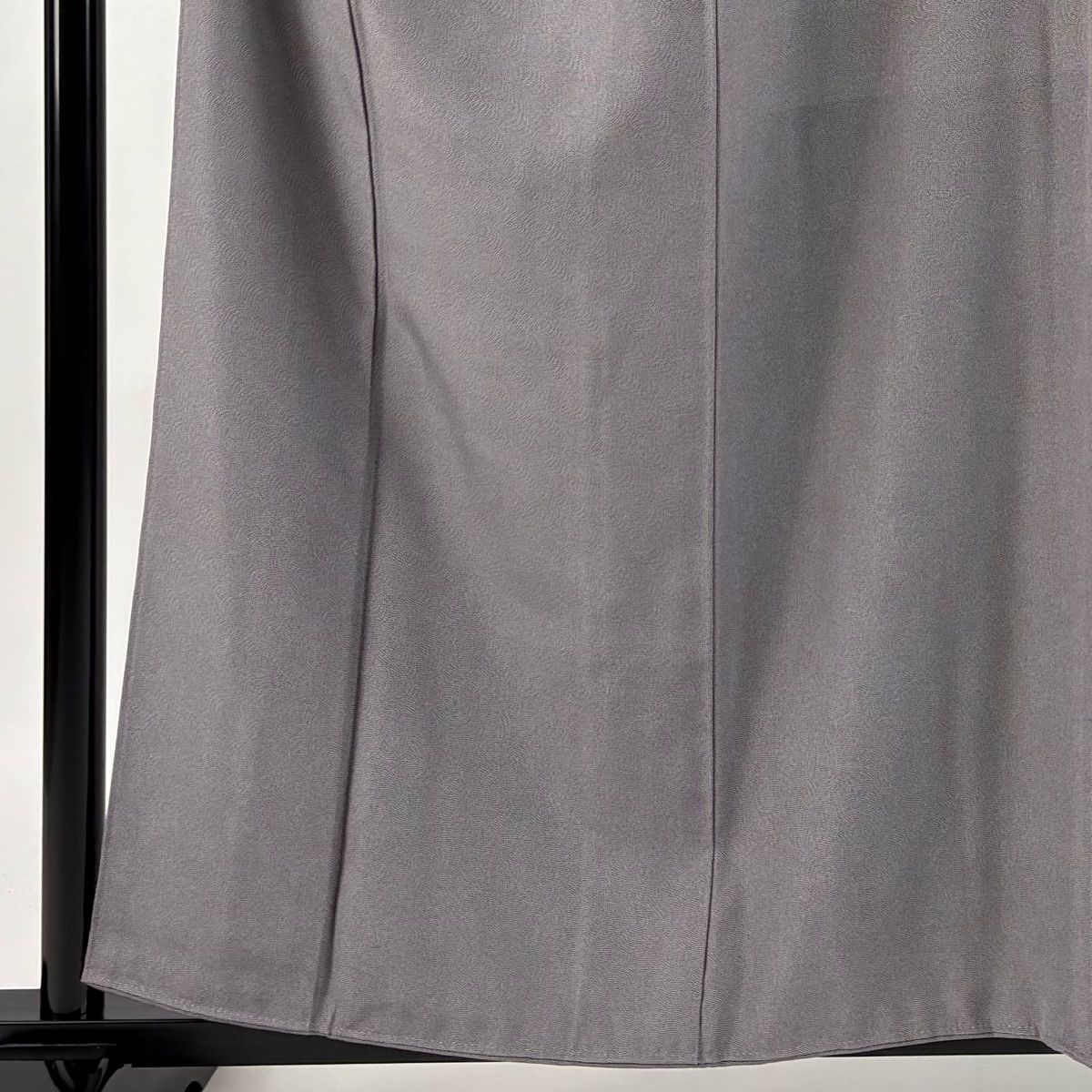 江戸小紋 身丈158.5cm 裄丈66.5cm M 袷 鮫 灰紫 正絹 一つ紋