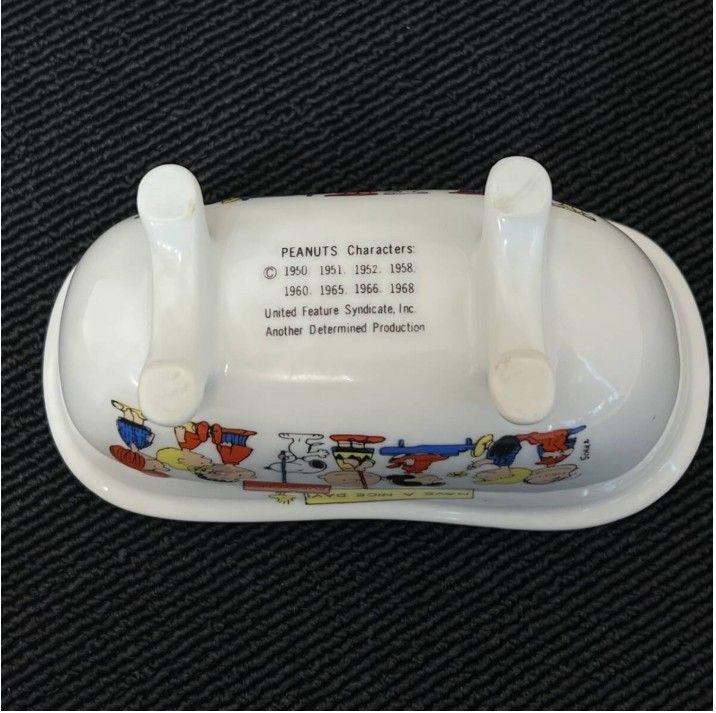 スヌーピー snoopy バスタブ ソープディッシュ 小物入れ 陶器