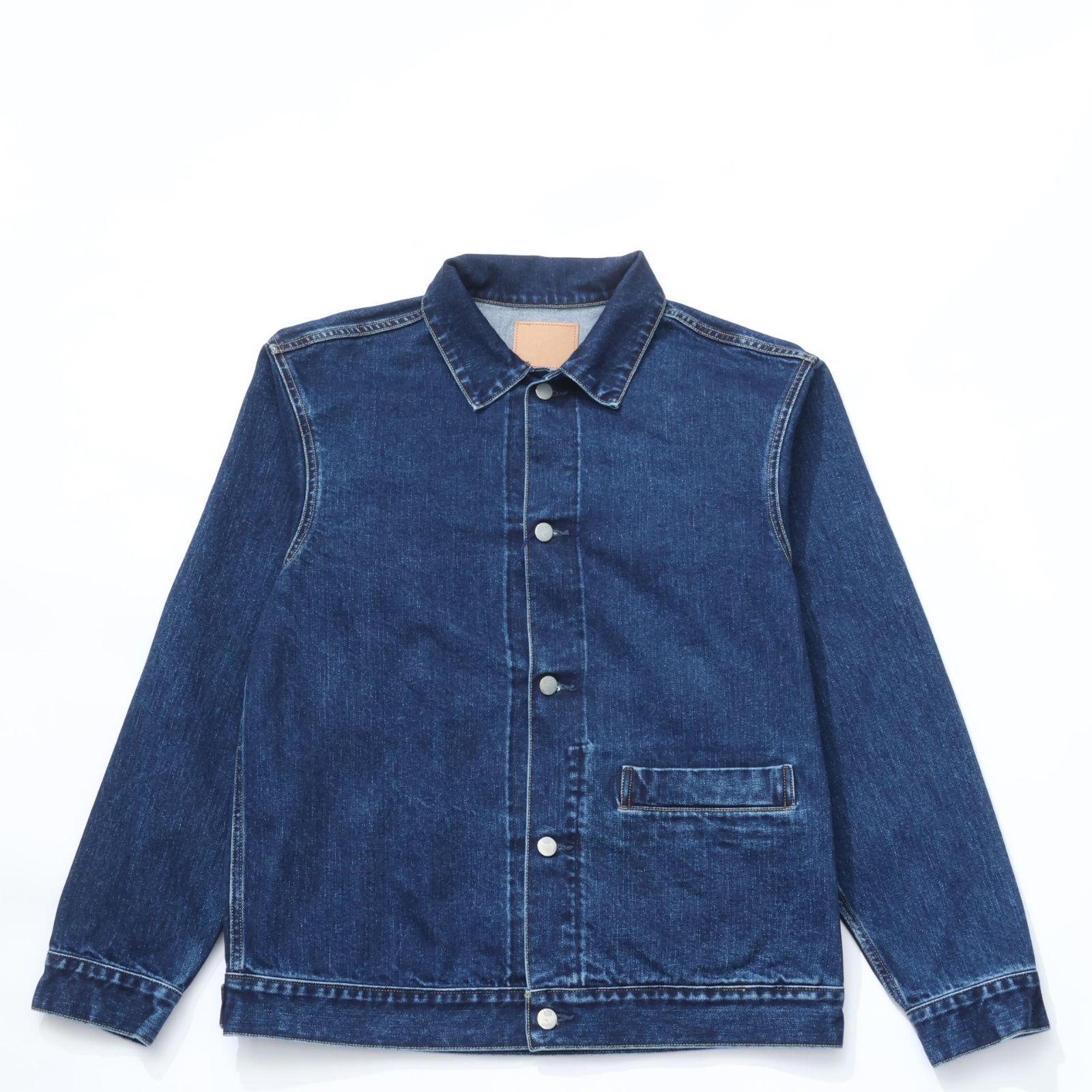 美品　HATSKI ハツキ　定価2.6万　デニム　ジャケット　2ポケット　日本製 HATSKI Denim Jacket HTK-21009 サイズ3（HATSKI ハツキ Denim