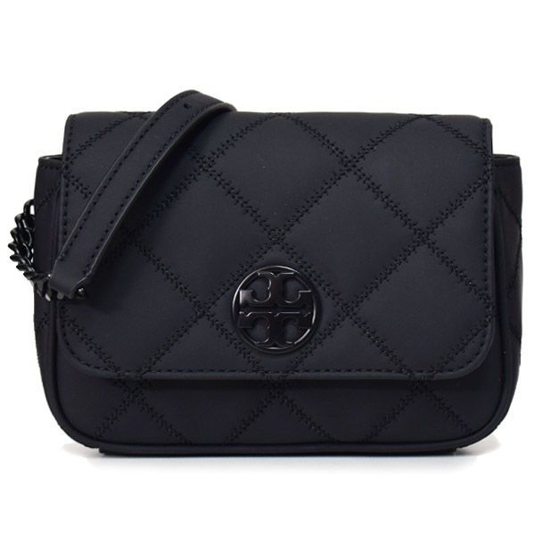 トリーバーチ バッグ TORY BURCH レザー ウィラ マット キルティング 2way ベルトバッグ チェーン ショルダー バッグ ブラック  136488 - メルカリ