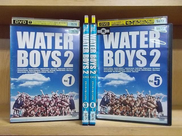 DVD ウォーターボーイズ2 1〜5巻(2巻欠品) 4本セット 市原隼人 石原