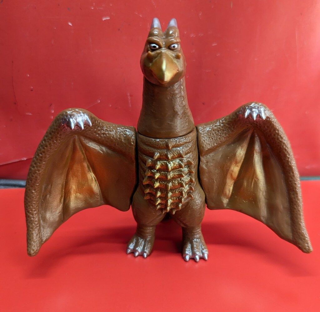 サンガッツ本舗 東宝怪獣総進撃 ラドン二代目 茶成型/金/銀 - メルカリ