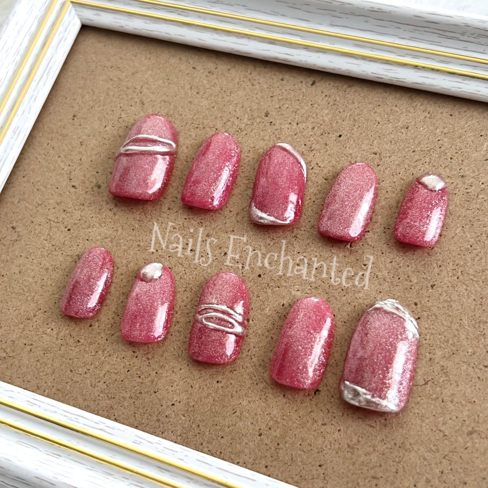 サイズオーダー♡ マグネットチェリーネイルチップ