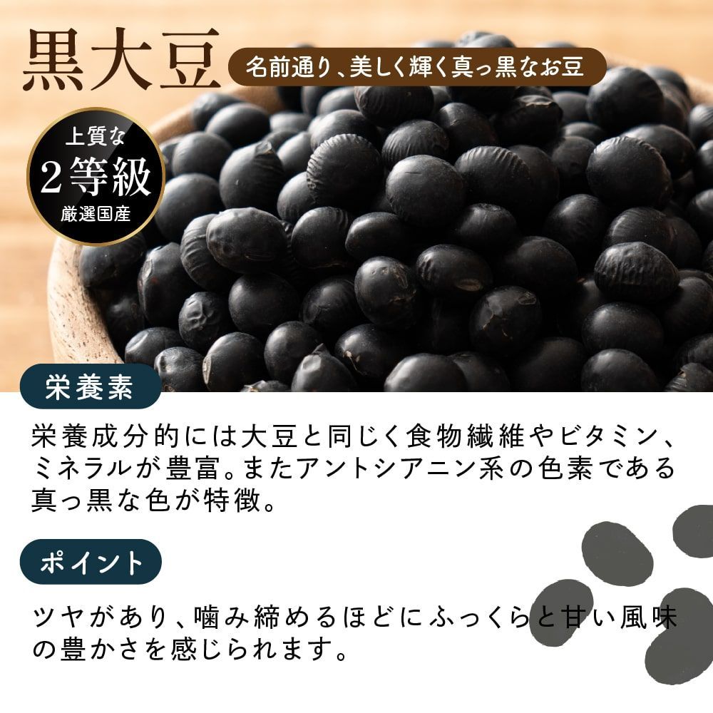 【雑穀米本舗】雑穀 雑穀米 国産 ホール豆４種ブレンド (大豆/黒大豆/青大豆/小豆) 2.7kg(450g×6袋)
