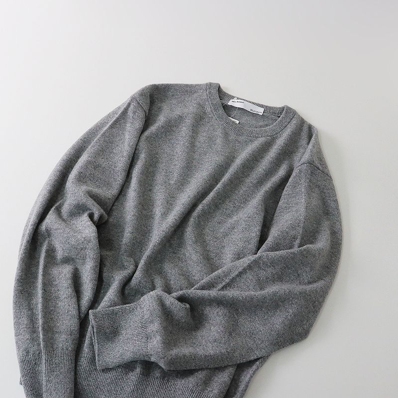 未使用 定価4.7万 2022 L'Appartement アパルトモン Cashmere C/N Poncho Knit カシミヤ ポンチョニット  F/グレー【2400013460163】