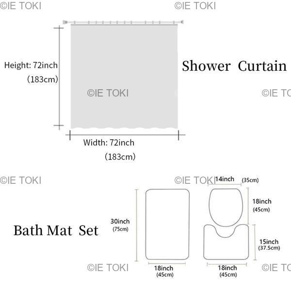 古代エジプトのパピルスシャワーカーテンセットノンスリップラトイレ蓋カバーとバスマット防水浴室のカーテン