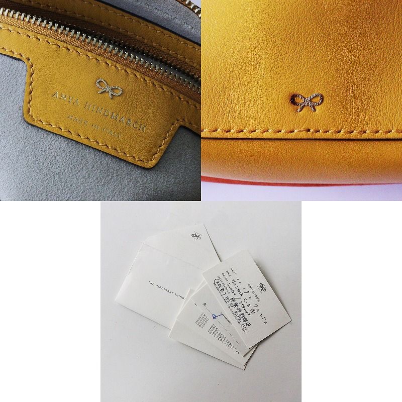 アニヤハインドマーチ ANYA HINDMARCH the stack cross body/イエロー 