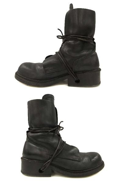 DIRKBIKKEMBERGS ダークビッケンバーグレザーブーツ ダークビッケンバーグ DIRK BIKKEMBERGS ブーツ Black Lace