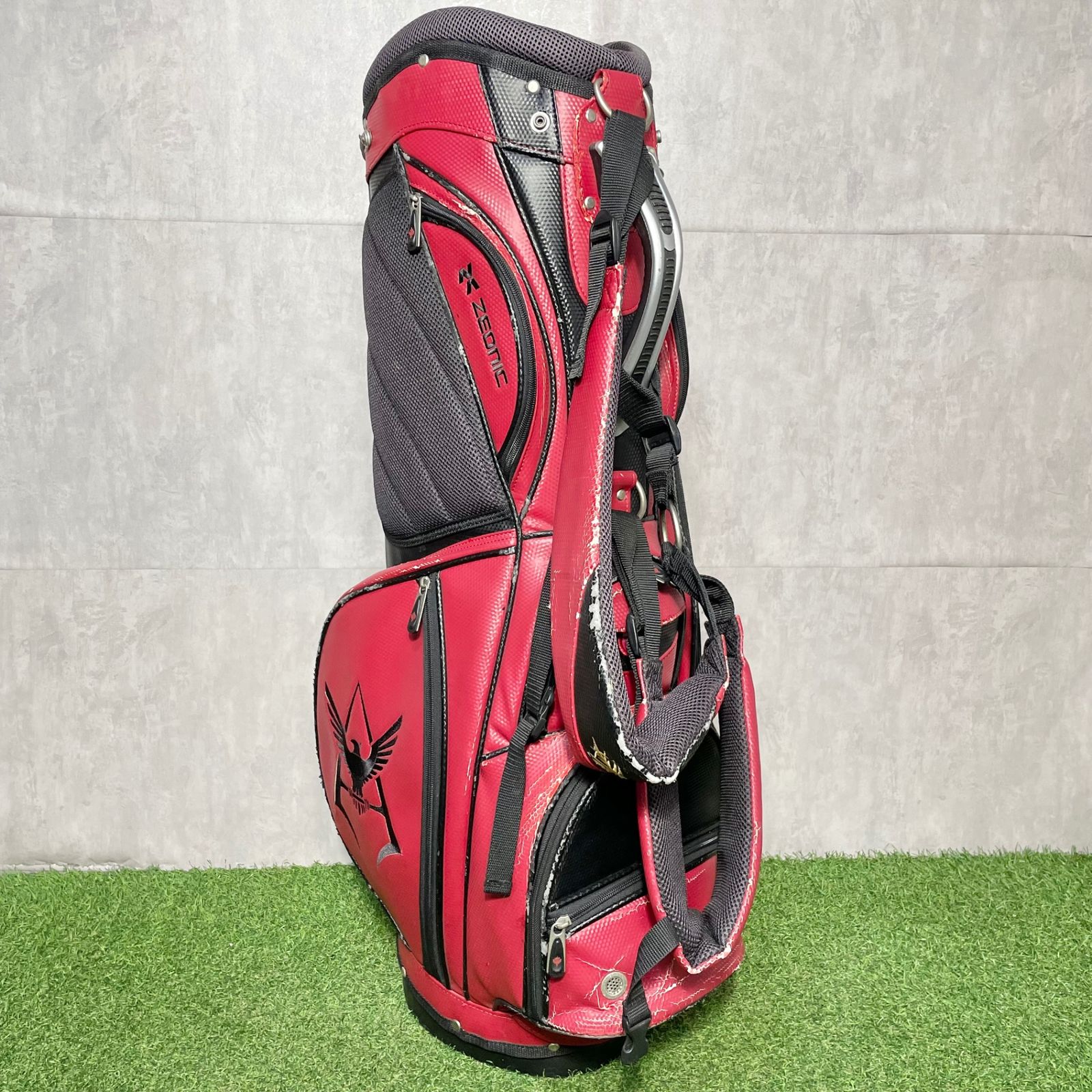 シャア　キャディバッグ　ゴルフ シャア ガンダム キャディバッグ ゴルフバッグ