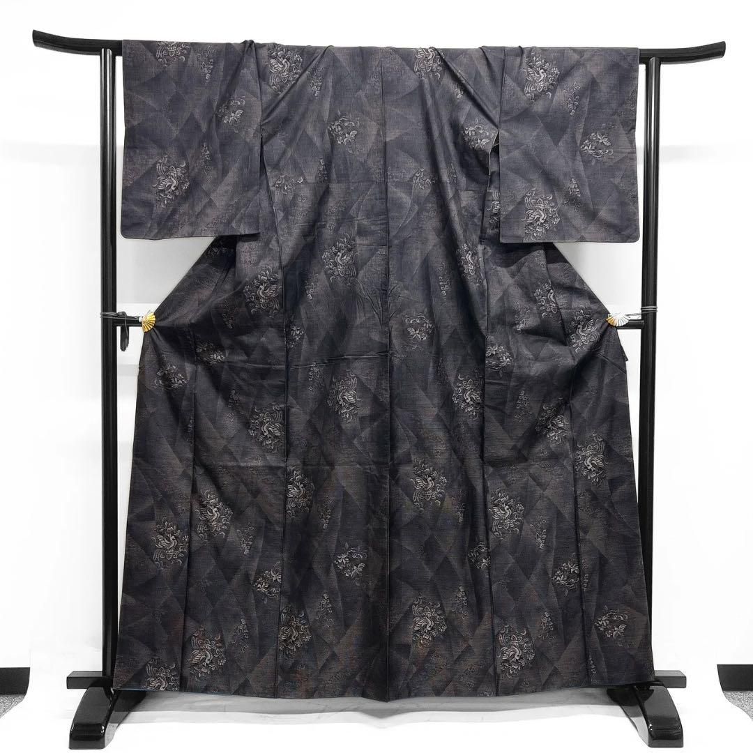 小紋 大島紬 鳳凰紋 幾何学模様 唐花 着物 054a d - メルカリ