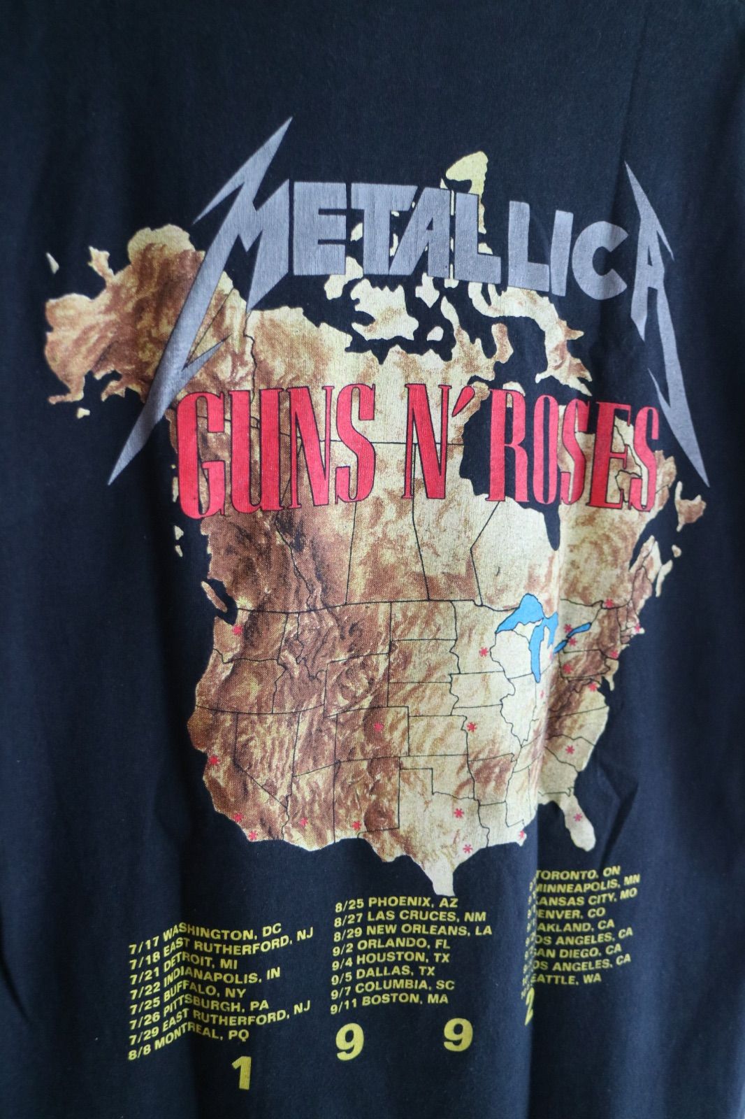 90s METALLICA GUNS N' ROSES 1992 TOUR Tシャツ BROCKUM メタリカ