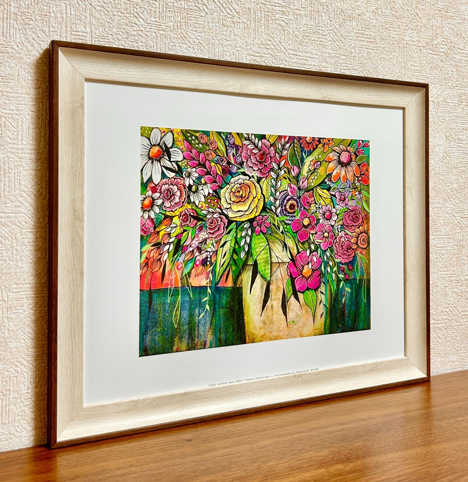 ☆Cami Boyett（新品☆額縁付アートポスターキャミ・ボイエット）☆花の絵☆自然美☆風景画☆抽象画☆REJOICE☆501