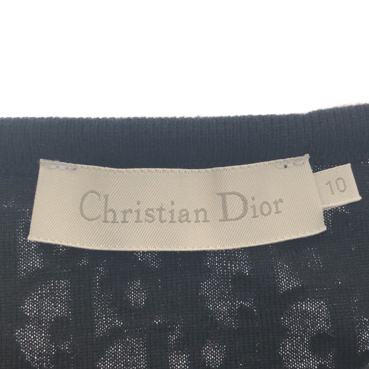 Dior ディオール フレアドレス ワンピース 半袖 オブリーク ベルベット