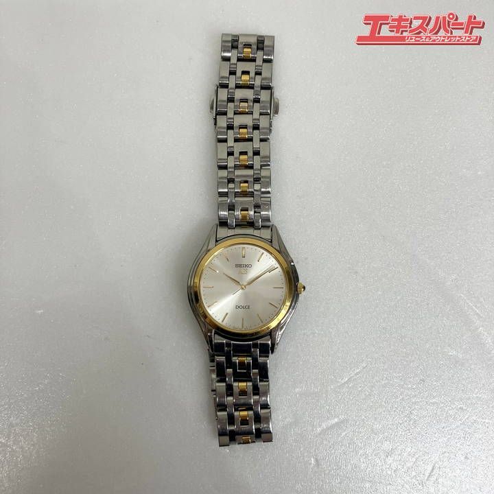 SEIKO セイコー ドルチェ クォーツ/手巻き 白盤/シルバー ゴールド 4M21-OA50 本体のみ 腕時計 ミスマ店 - メルカリ SEIKO 手巻き時計 シルバー/ゴールド