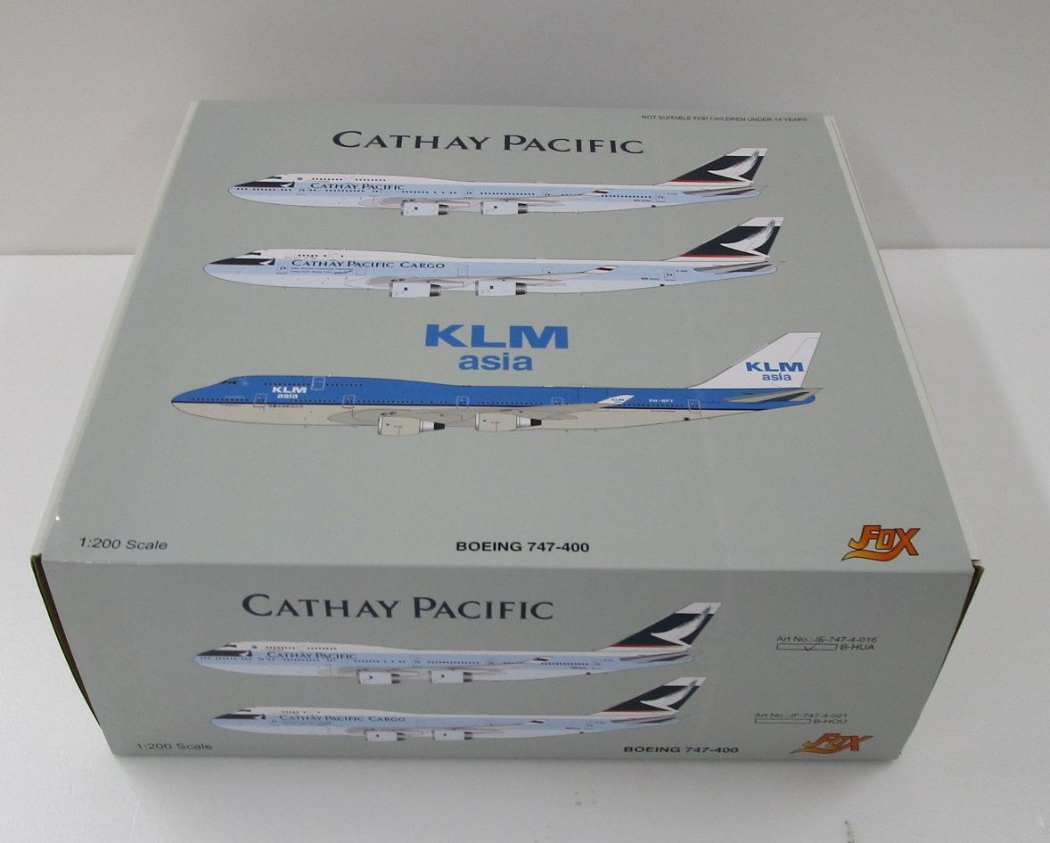 JFOX MODELS 1/200 B747-400 キャセイパシフィック航空 B-HUA
