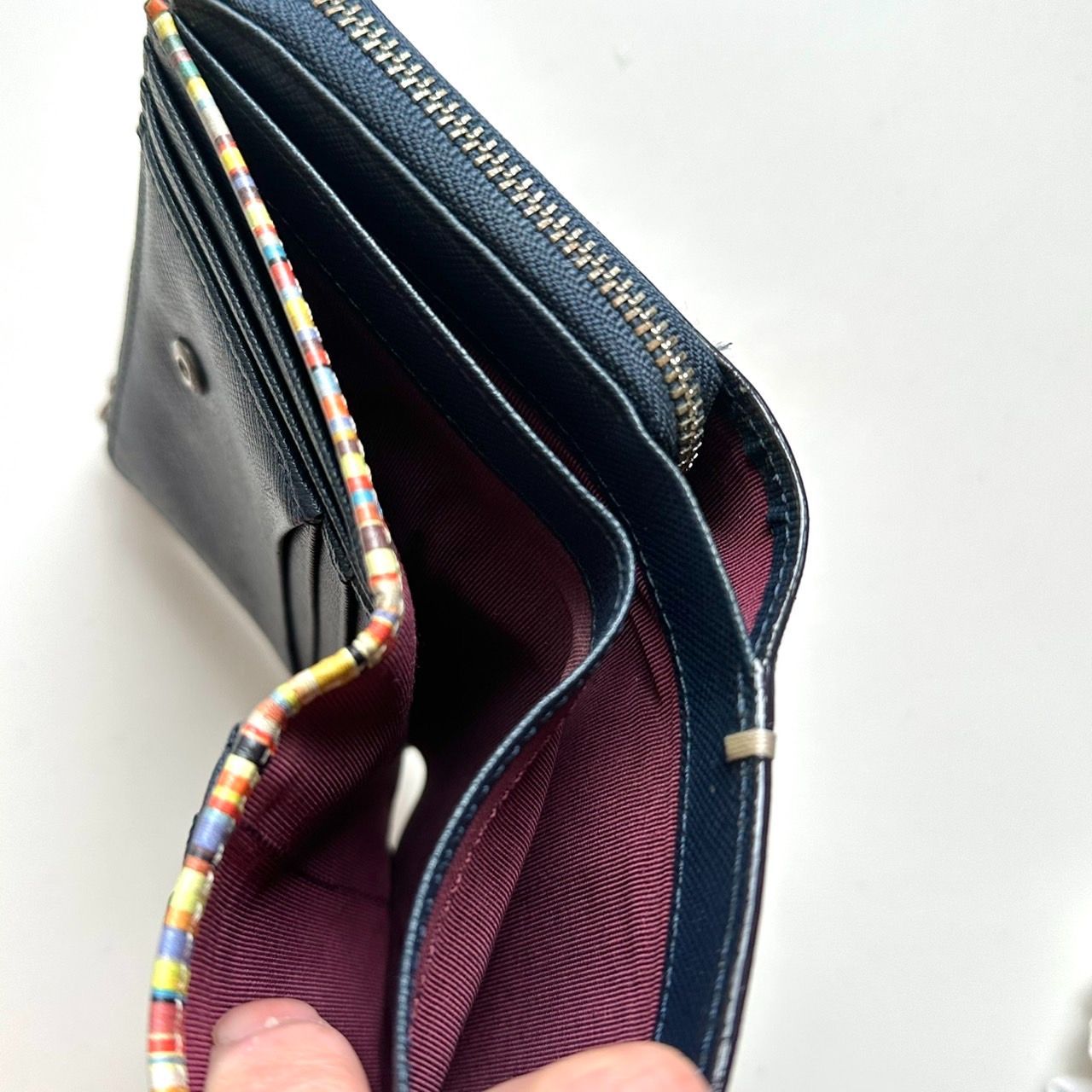 ポールスミス Paul Smith 二つ折り財布 ジップストローグレイン1