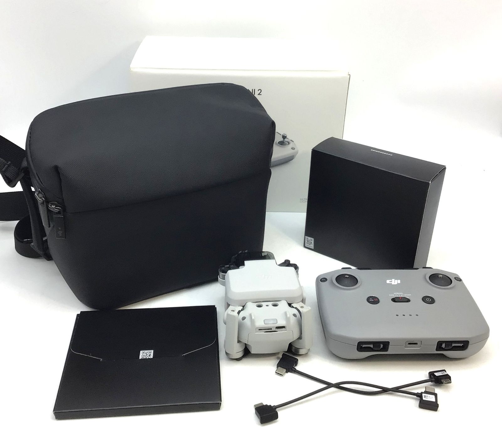 6281 現状品 DJI MINI 2 Fly More Combo 小型ドローン カメラ搭載 バッテリー3個付 動作未