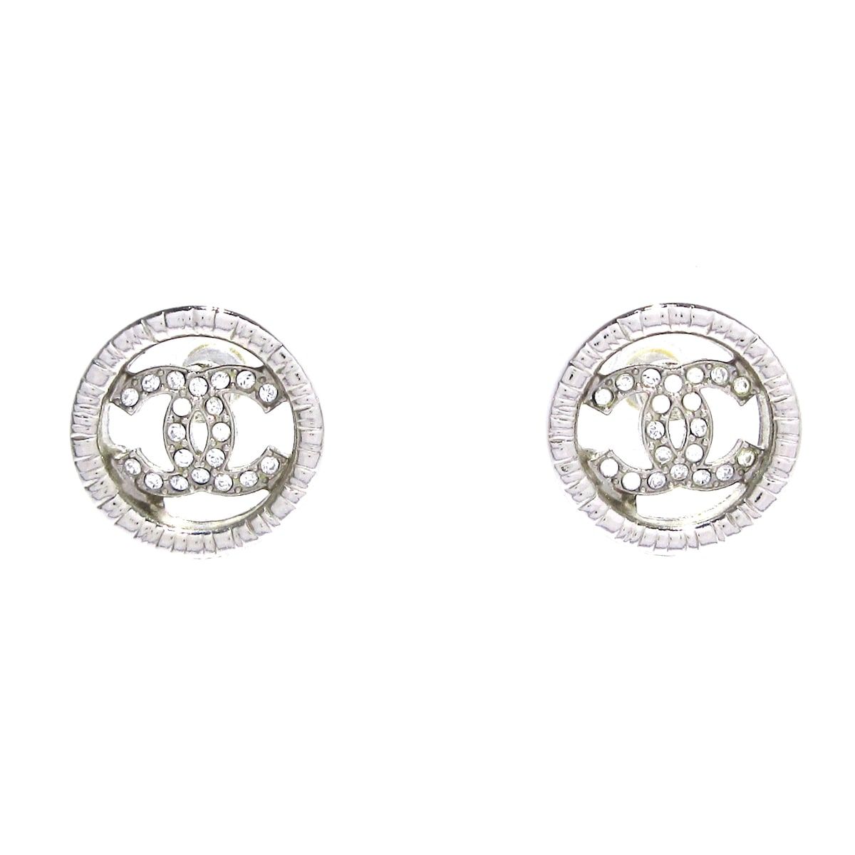 CHANEL シャネル ココマーク ピアス 片耳 クリアー シルバー レディース CHANEL(シャネル) ピアス美品 - シルバー×クリア ココマーク
