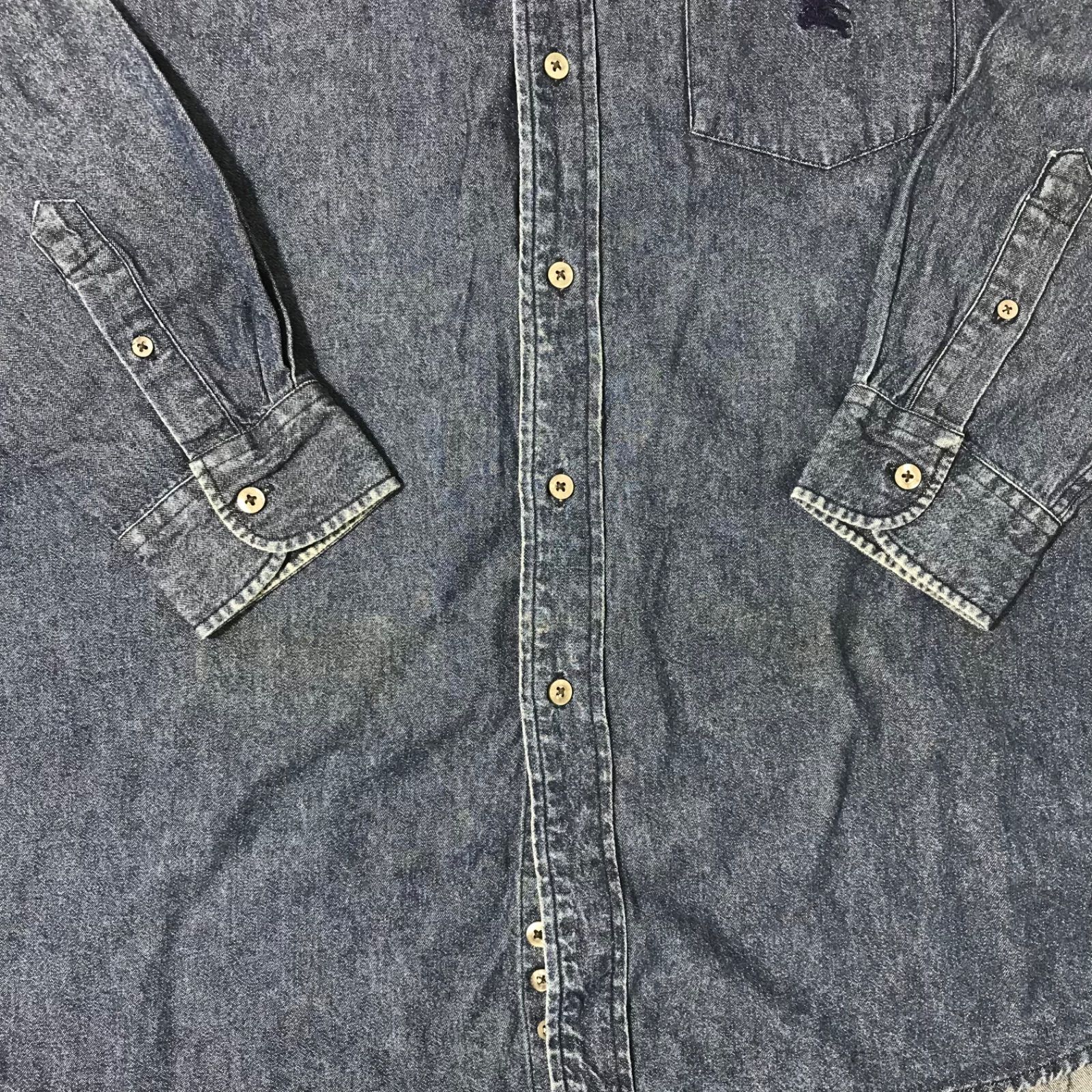 BURBERRY バーバリー デニム コート ノバチェック Aライン バーバリ