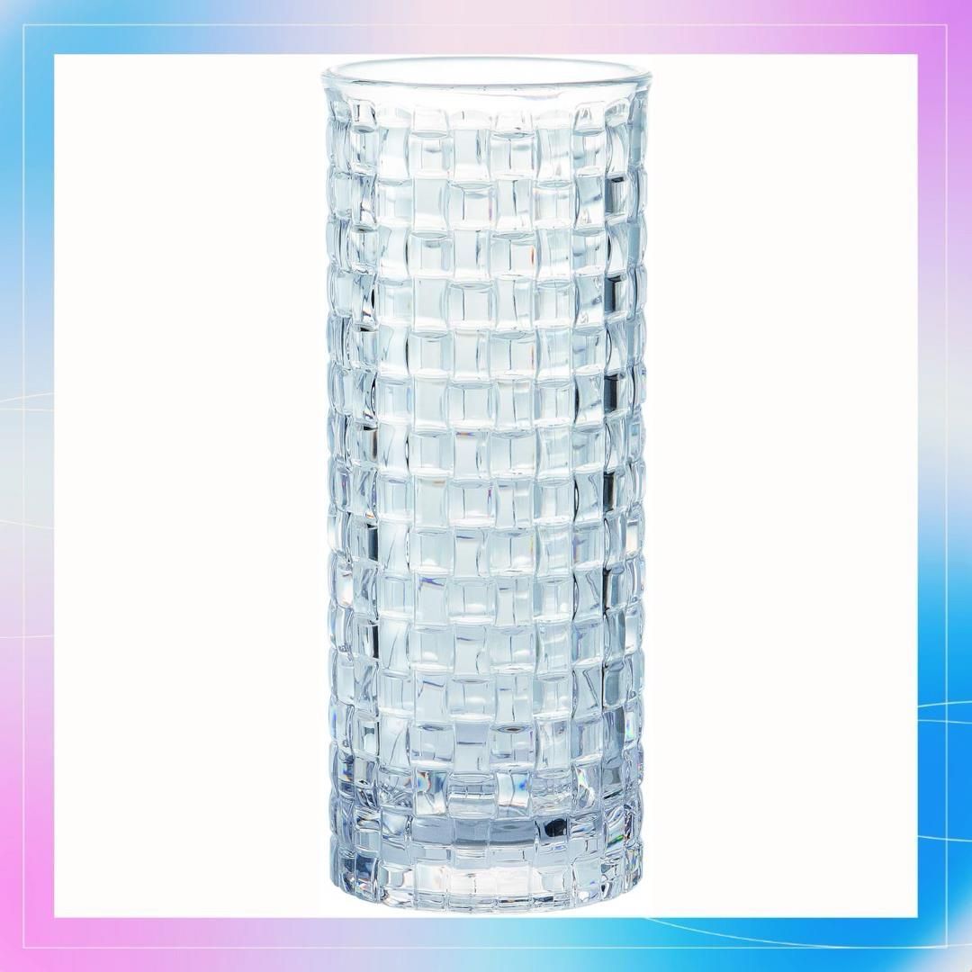 ホワイエ HAMMER GLASS (ハンマーグラス) クリスタMOSAIC 10xH25 花瓶 クリスタル クリア 割れない ポリカーボネート