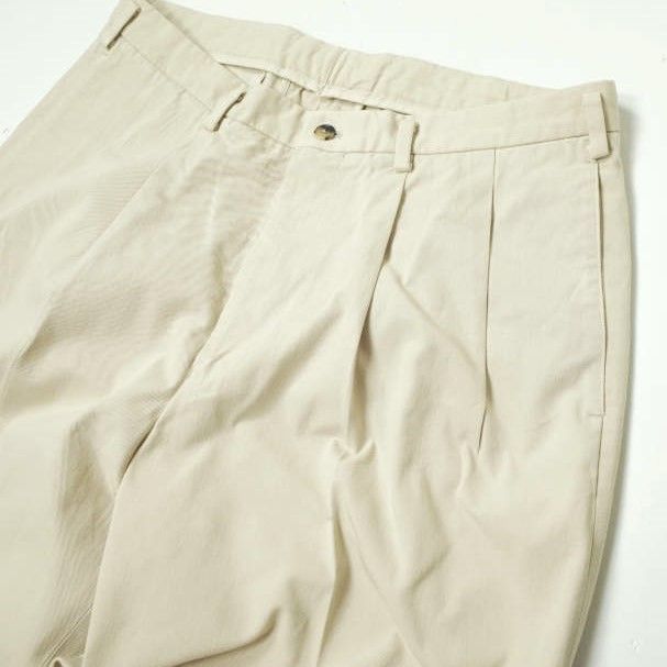 HEUGN ユーゲン 22SS 日本製 GEORGE - 2PLEATED TROUSERS 2プリーツトラウザーズ TROUSER 006 3  SAND BEIGE チノ パンツ ボトムス mc68549 - メルカリ