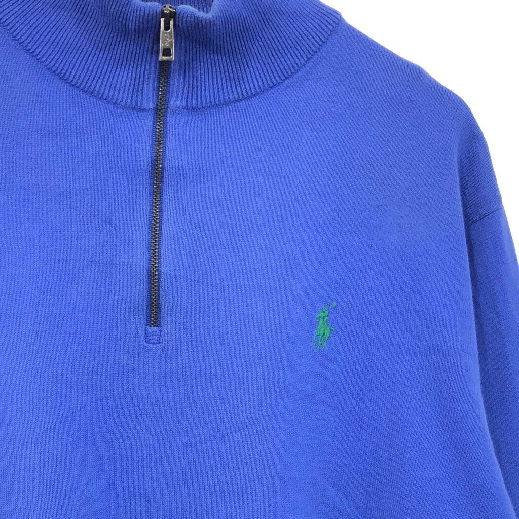 Polo Golf - POLO GOLF　ポロゴルフ　ハーフジップ　M　ブルー POLO GOLF RALPH LAUREN ハーフジップ プルオーバー M - メルカリ