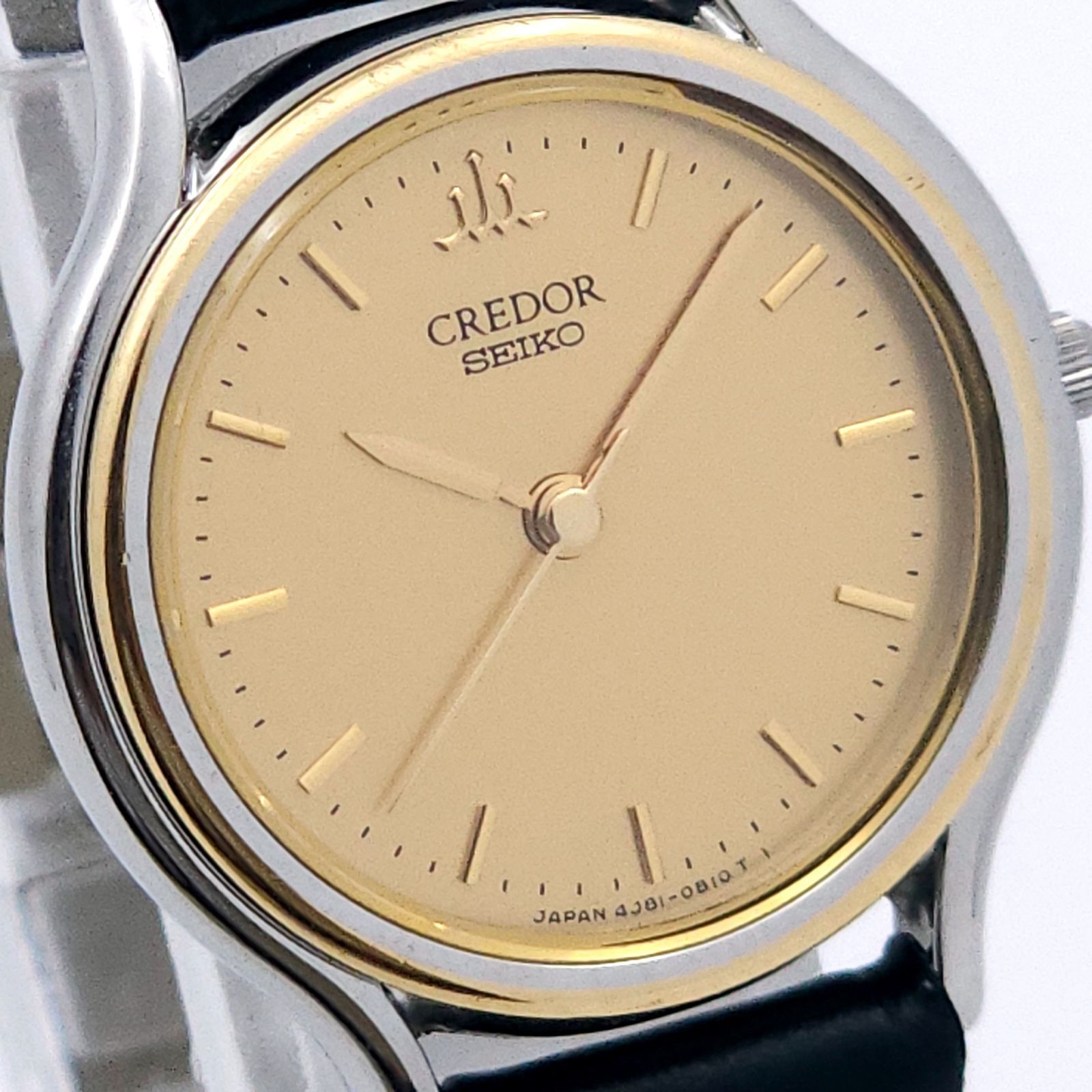 SEIKOセイコー クレドール 18KT 4J81-0A60 腕時計 美品純正
