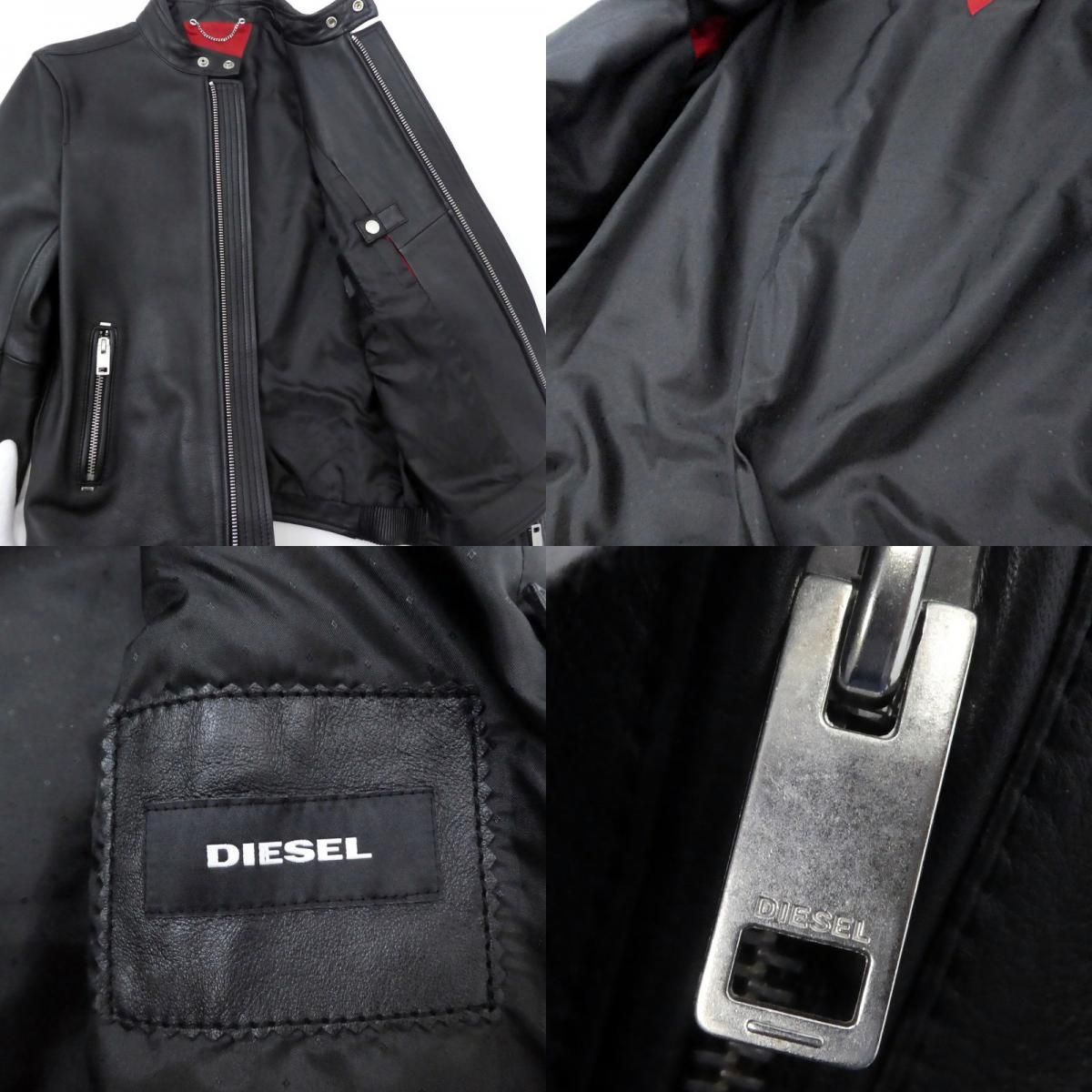 姫路東店】 中古 DIESEL | ディーゼル ライダースジャケット ブラック