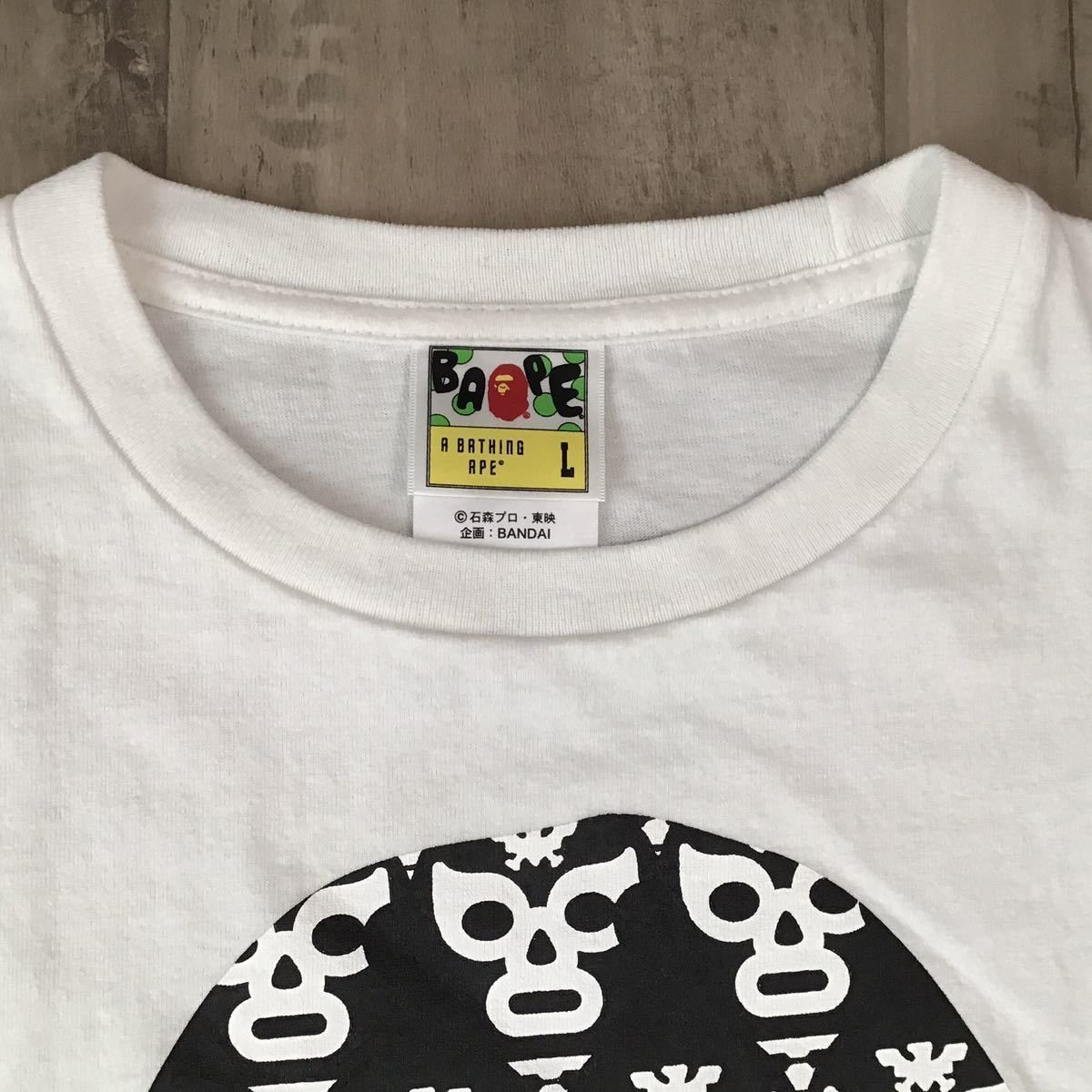 ★激レア★ 仮面ライダー × マイロ ショッカー Big head Tシャツ Lサイズ a bathing ape BAPE milo エイプ ベイプ  アベイシングエイプ