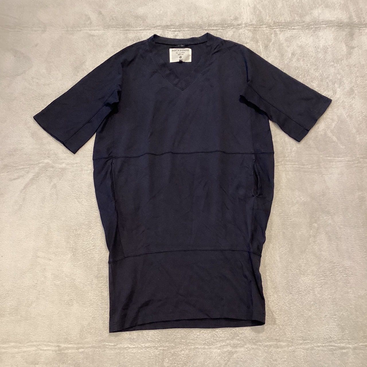 MICA&DEAL Vネック 半袖 トップス Sサイズ☆MICA&DEAL トップス ネイビー 36 半袖 Vネック - メルカリ