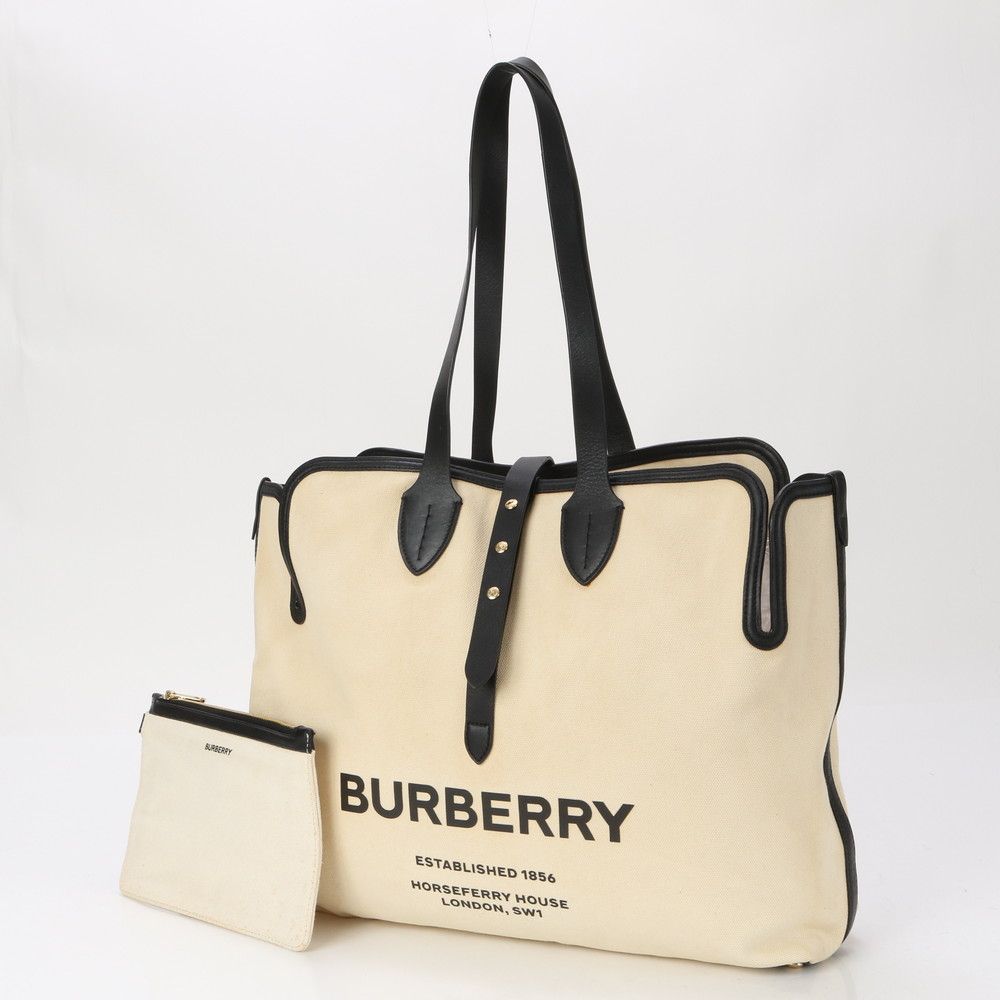 BURBERRY ラージ　ソフトベルト　トート　キャンバス　レザー 楽天市場】【バッグ】BURBERRY バーバリー ソフトベルト トート