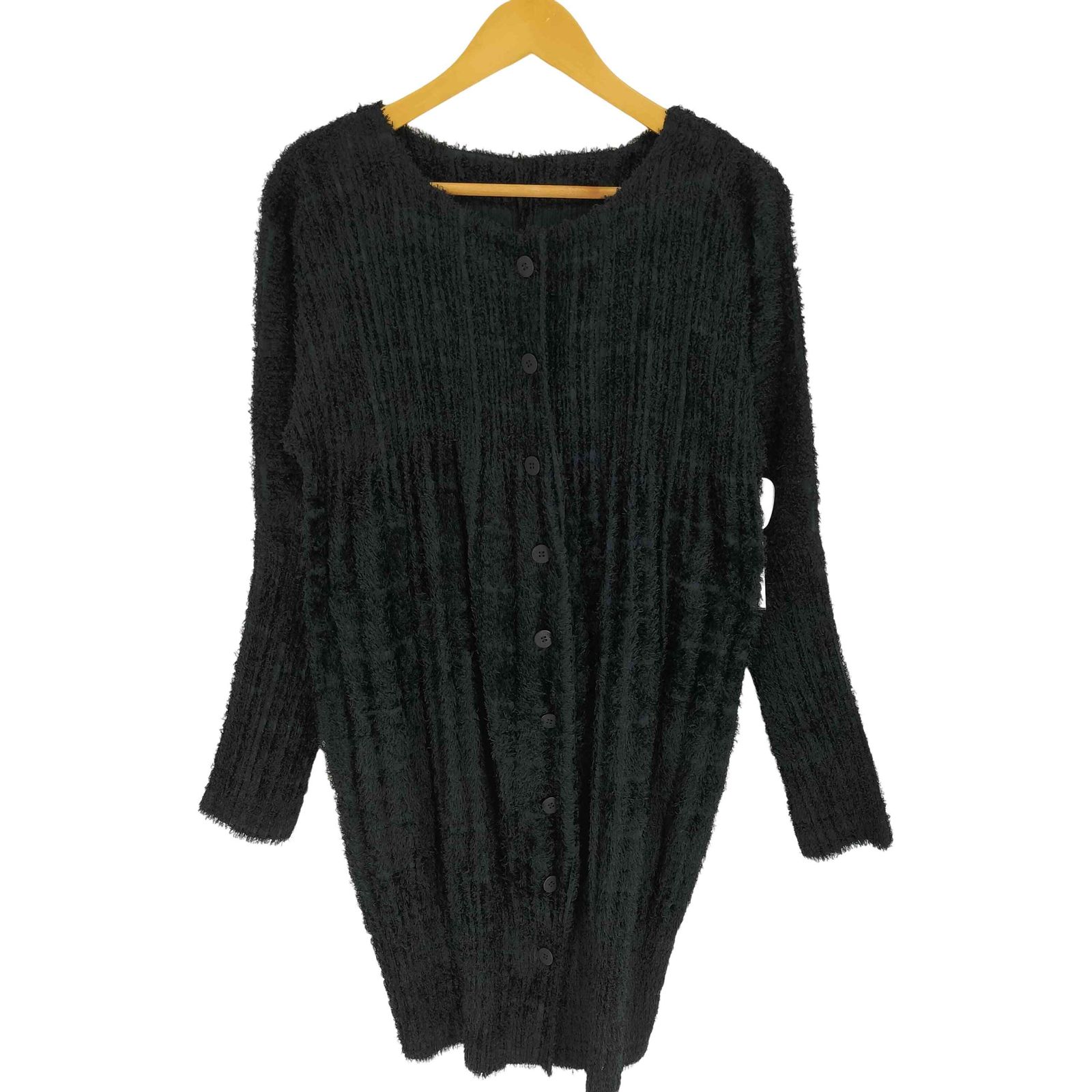 プリーツプリーズイッセイミヤケ PLEATS PLEASE ISSEY MIYAKE 14AW ノー セミロング シャギー ワンピース レディース JPN 3