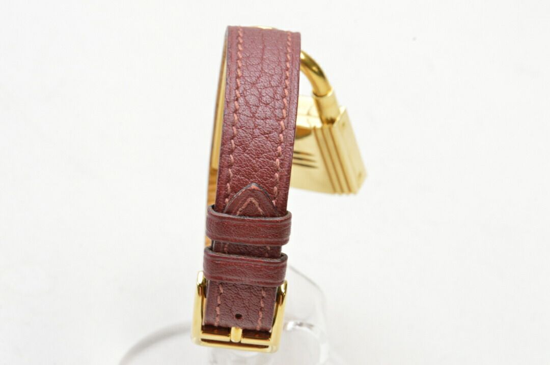 エルメス HERMES ケリーウォッチ ワインレッド クオーツ GP / 革