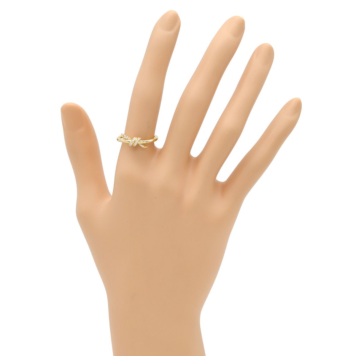 ティファニー Tiffany & Co リング 指輪 ノット ダイヤリング K18YG 