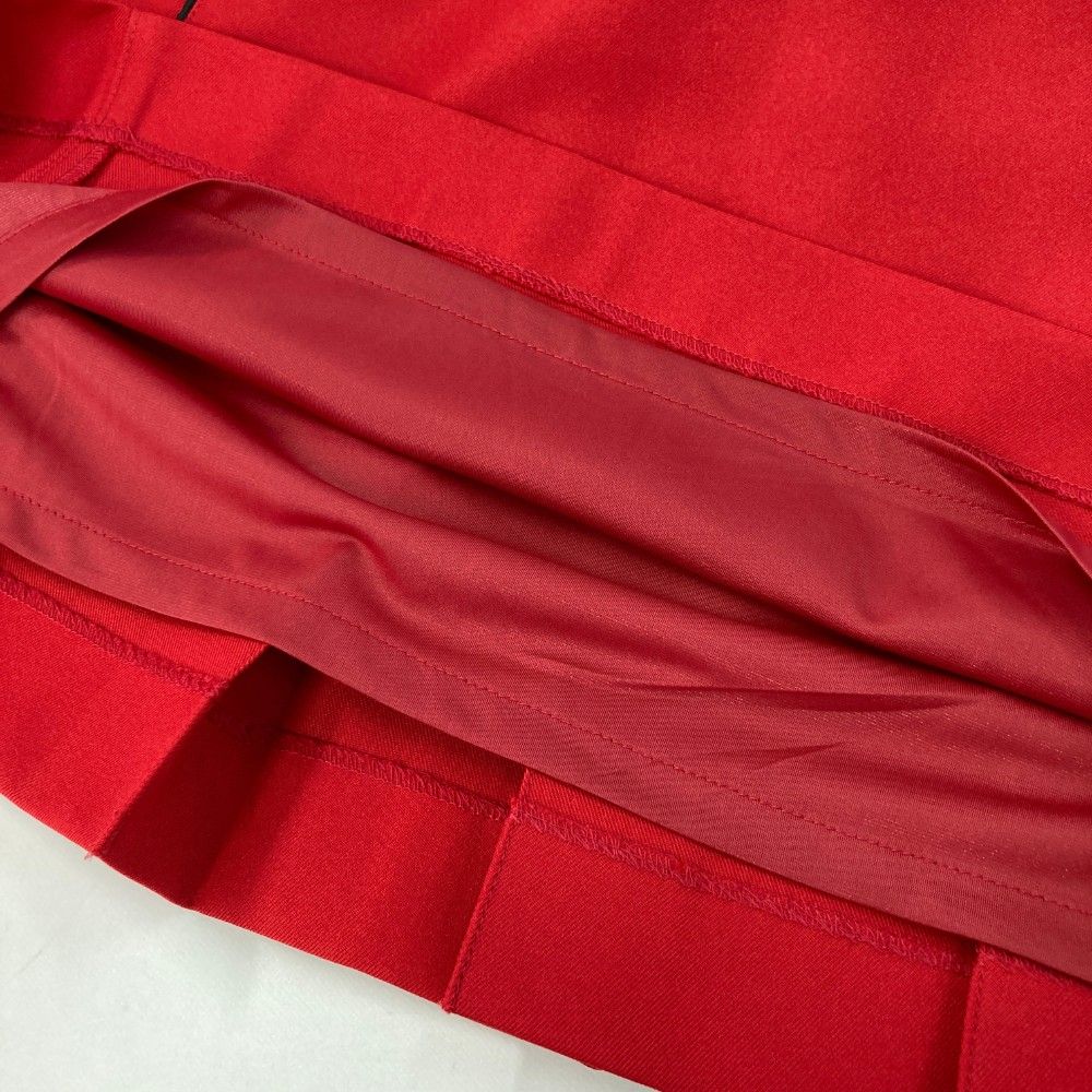 サイズ：38 ARCHIVIO アルチビオ  裏地付プリーツスカート  レッド系 [240101426125] ゴルフウェア レディース ストスト サイズ：38 ARCHIVIO アルチビオ 裏地付プリーツスカート レッド